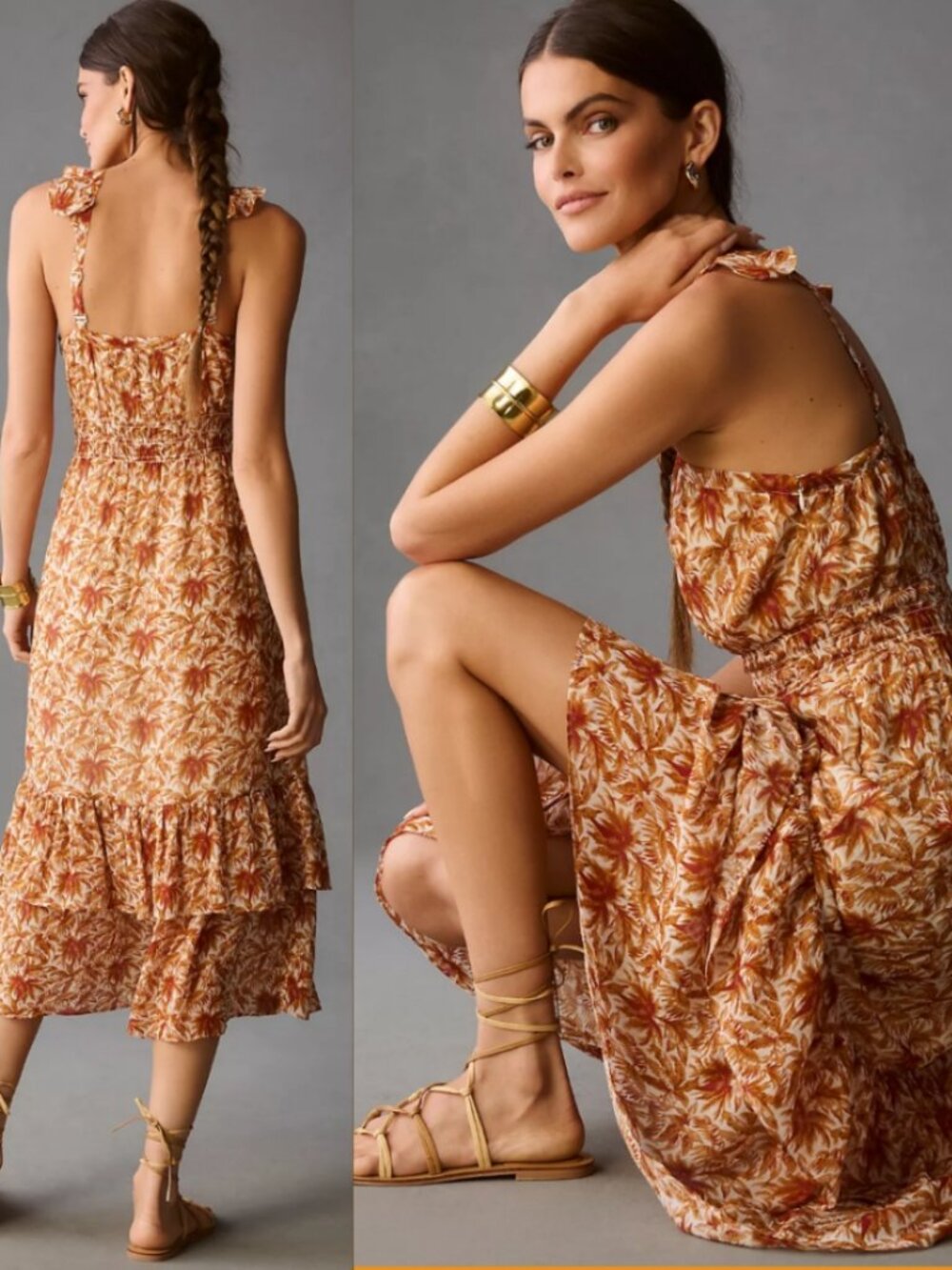PAIGE Florencia Silk Midi Dress - Picture 2 of 11